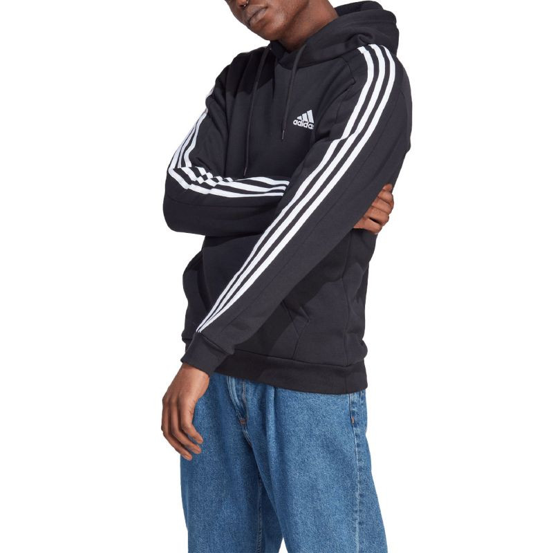 Adidas Essentials Fleece 3-Stripes Hoodie M IB4028 pánské L (obrázek 10)