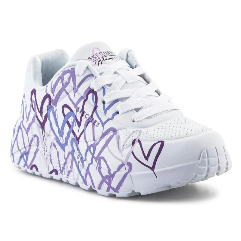 Topánky Skechers JGoldcrown: Uno Lite - Spread the Love Jr 314064L-WLPR EU 28,5