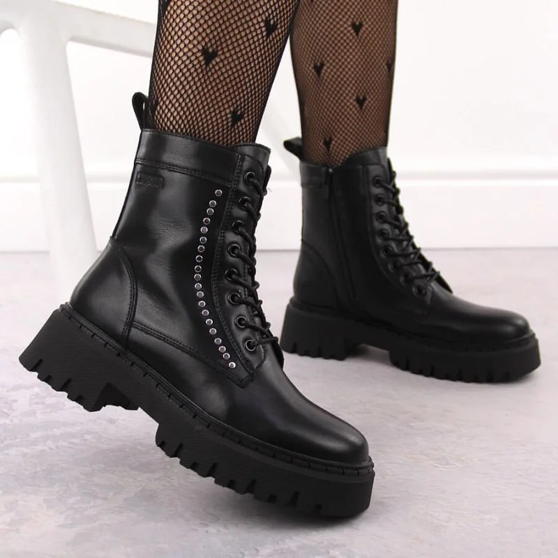 Kožené zateplené topánky Big Star W OO274A255 INT2062 37