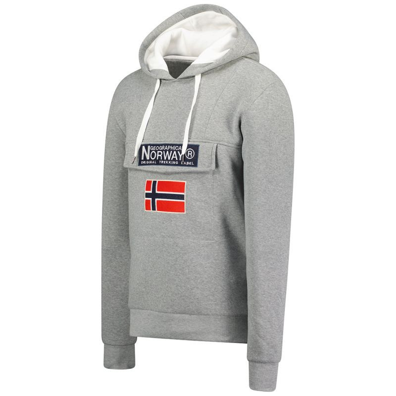 Geographical Norway Gadrien DB 054 M WW6114H/GN/Blended Grey / White mikina XL (obrázek 3)