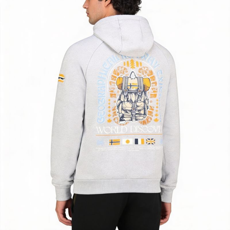 Geographical Norway Gakado Blended DB 100 M WZ3016H/GN-Blended Grey mikina 2XL (obrázek 6)