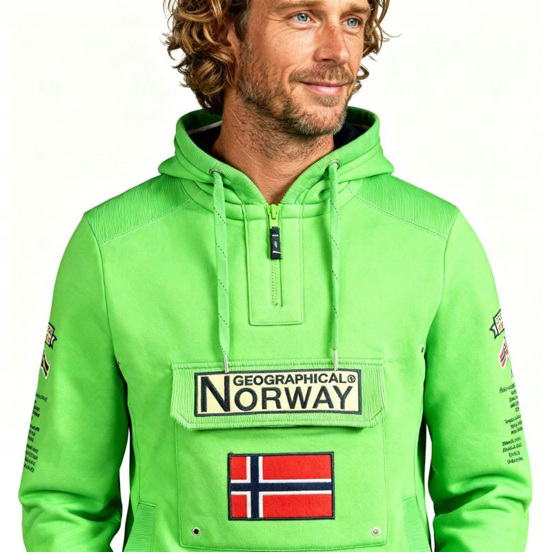 Geographical Norway sweatshirt Gymclass 054 Pop M WW4181H/GN-Flashy green pánské L (obrázek 7)