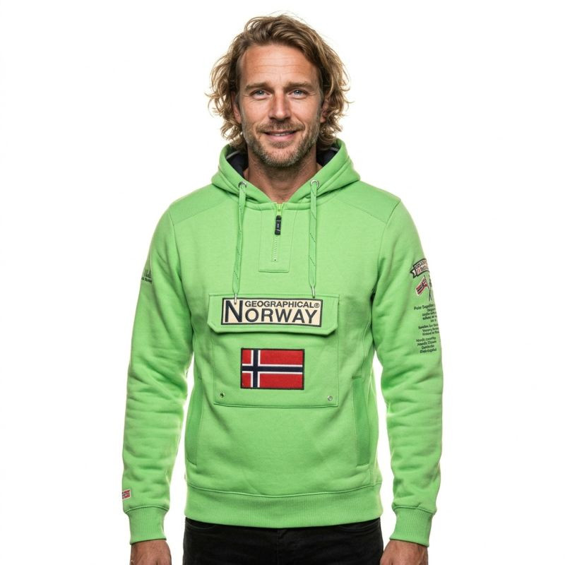Geographical Norway sweatshirt Gymclass 054 Pop M WW4181H/GN-Flashy green pánské L (obrázek 5)