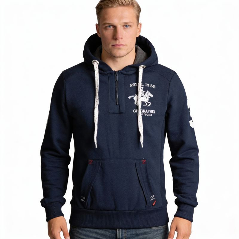 Geographical Norway Folton EO 100 M WW4783H/GNO-Navy mikina L (obrázek 9)