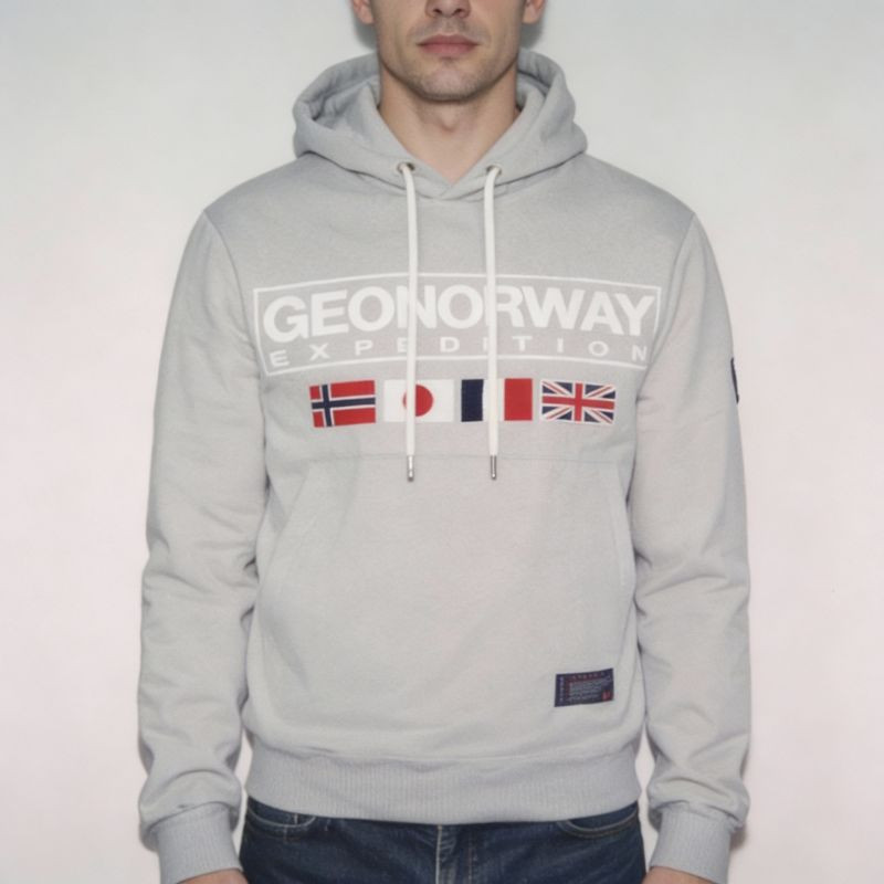 Geographical Norway Great Blended DB 317 M WY8612H/GN-Blended Grey mikina m (obrázek 4)