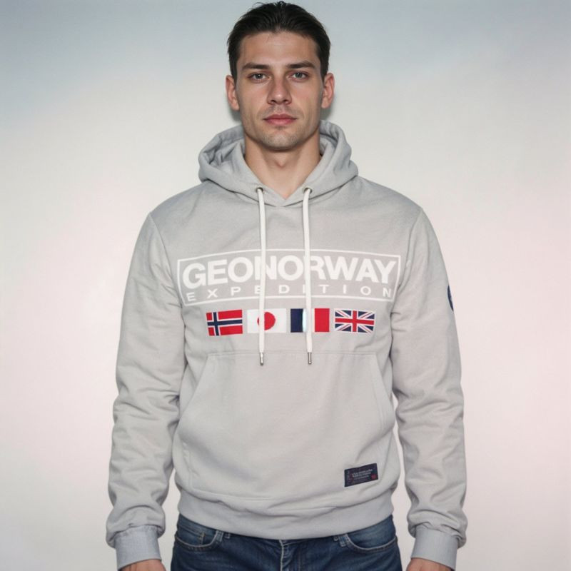 Geographical Norway Great Blended DB 317 M WY8612H/GN-Blended Grey mikina m (obrázek 5)