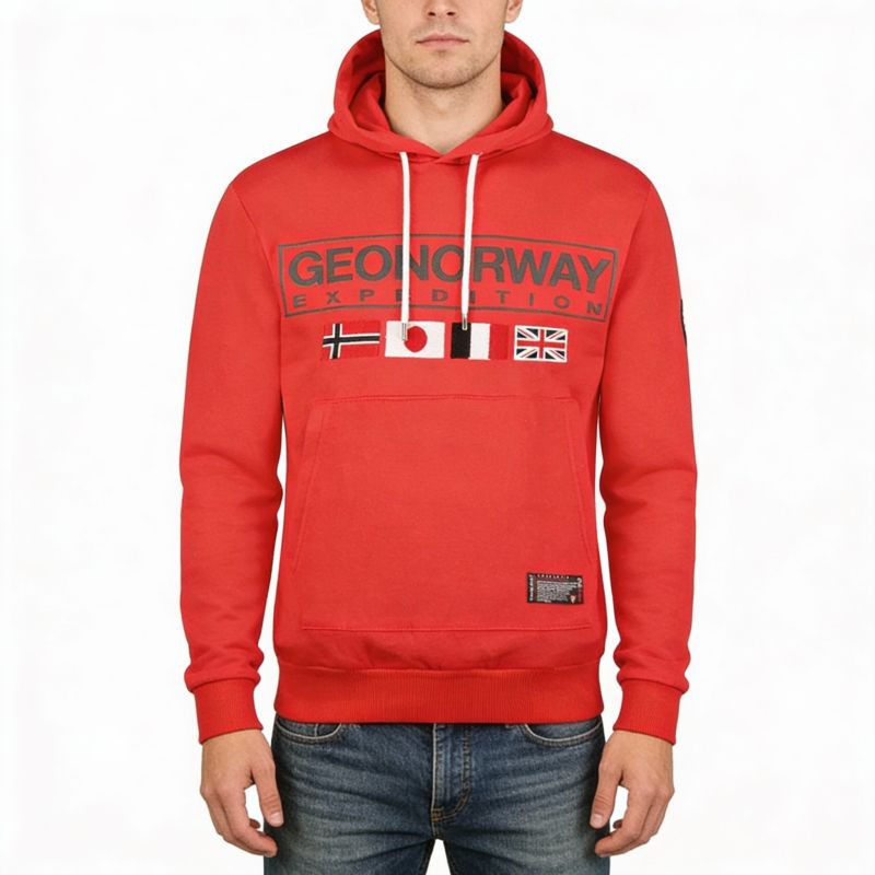Geographical Norway Great DB 317 M WY8613H/GN-Red Mikina s kapucí L (obrázek 4)