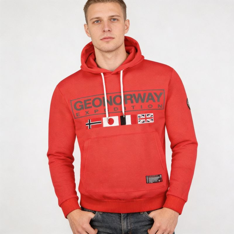Geographical Norway Great DB 317 M WY8613H/GN-Red Mikina s kapucí L (obrázek 5)
