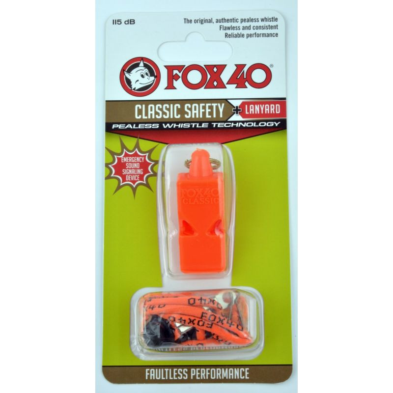E-shop Píšťalka Fox 40 Classic + šňůra 9903-0308 oranžová