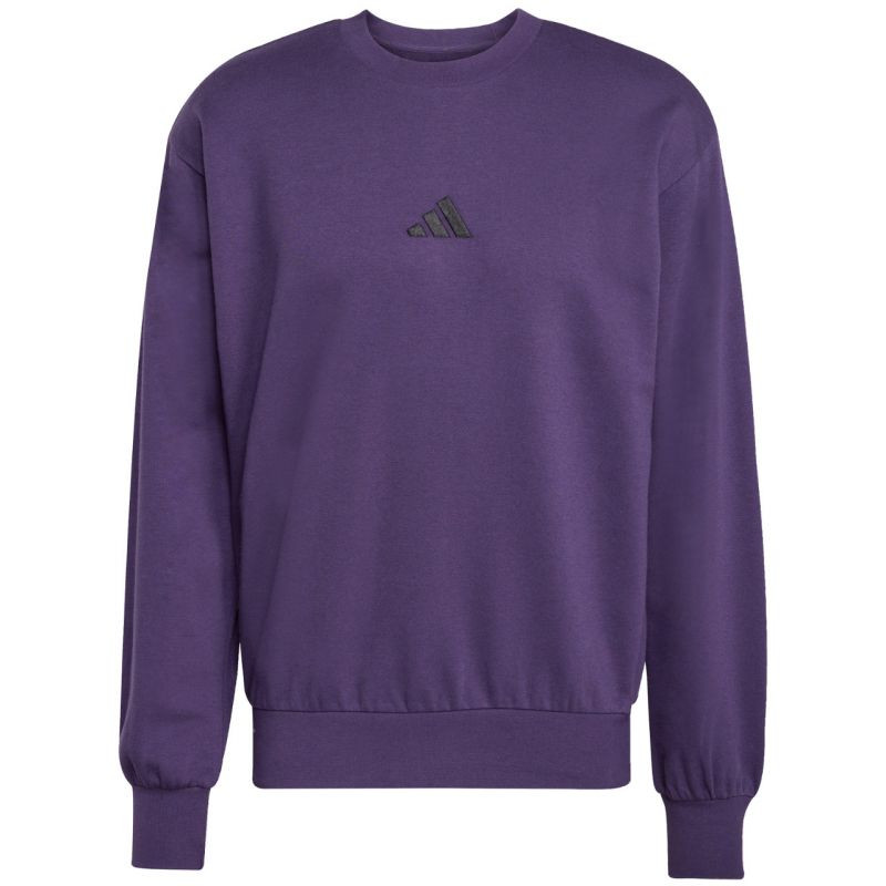 Pánská mikina adidas Essentials Feelcozy Fleece purple JX3313 pánské oblečení L