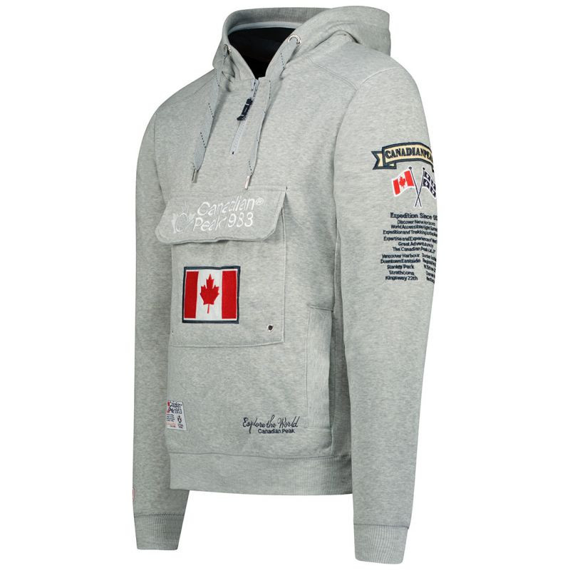Canadian Peak GALAPAGOS BGREY CP MEN 054 POP mikina (RBMWW3826H/CP-GRIS MÉLANGÉ) XL (obrázek 3)