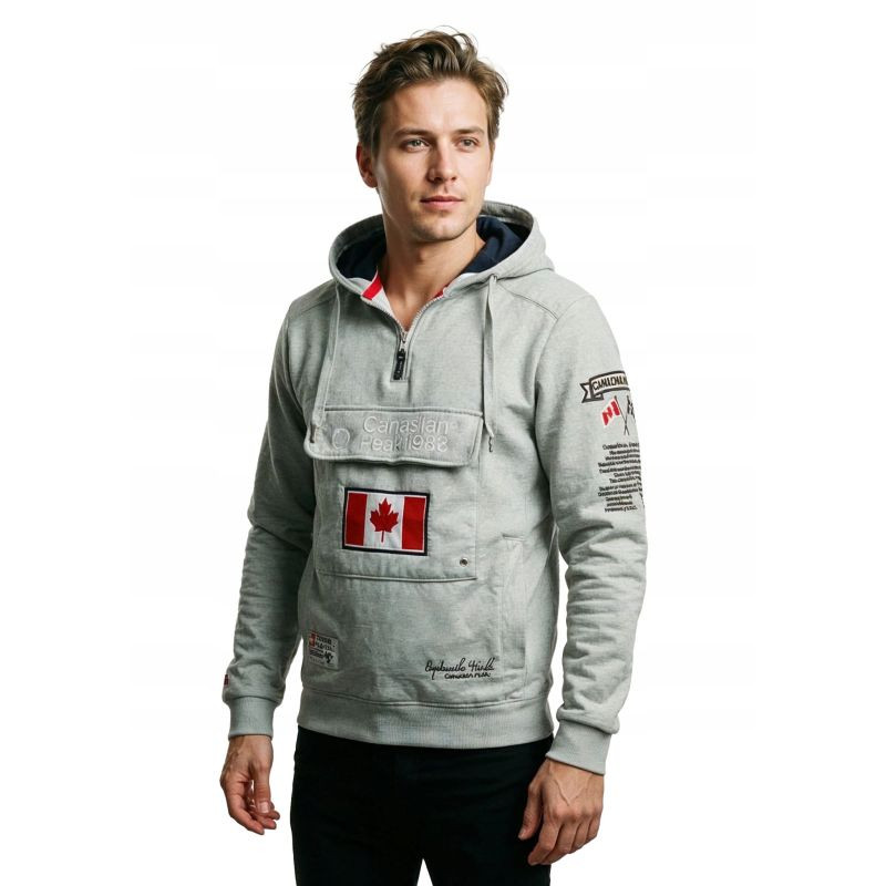 Canadian Peak GALAPAGOS BGREY CP MEN 054 POP mikina (RBMWW3826H/CP-GRIS MÉLANGÉ) XL (obrázek 5)