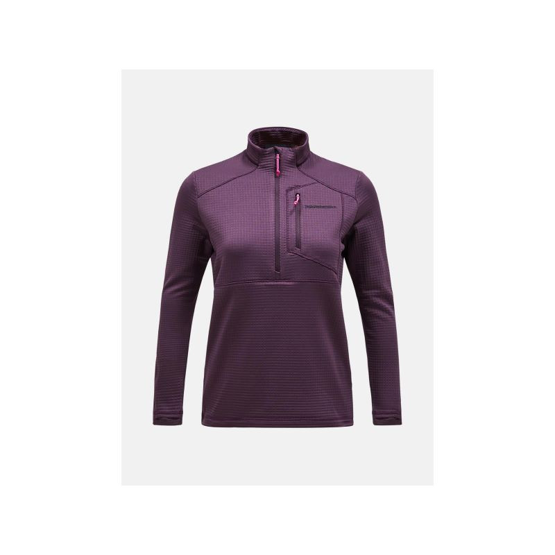 Mikina Peak Performance W Trail Polartec Half Zip fialová L