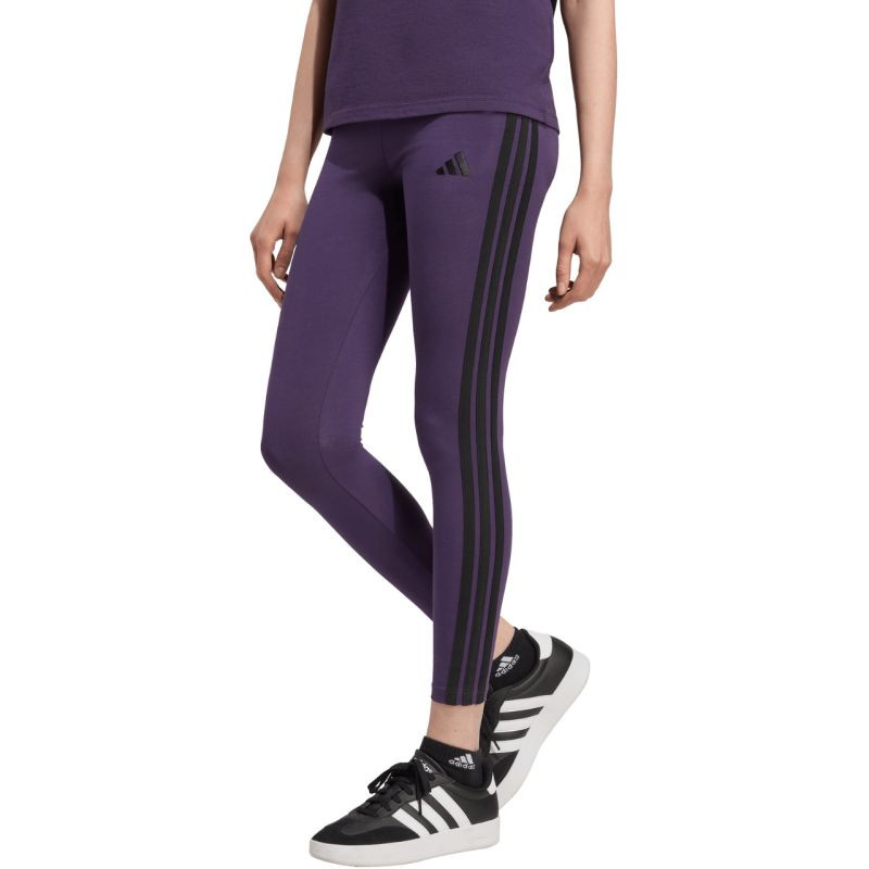 Dámské legíny adidas Essentials 3-Stripes Cotton purple JY3176 dámské m