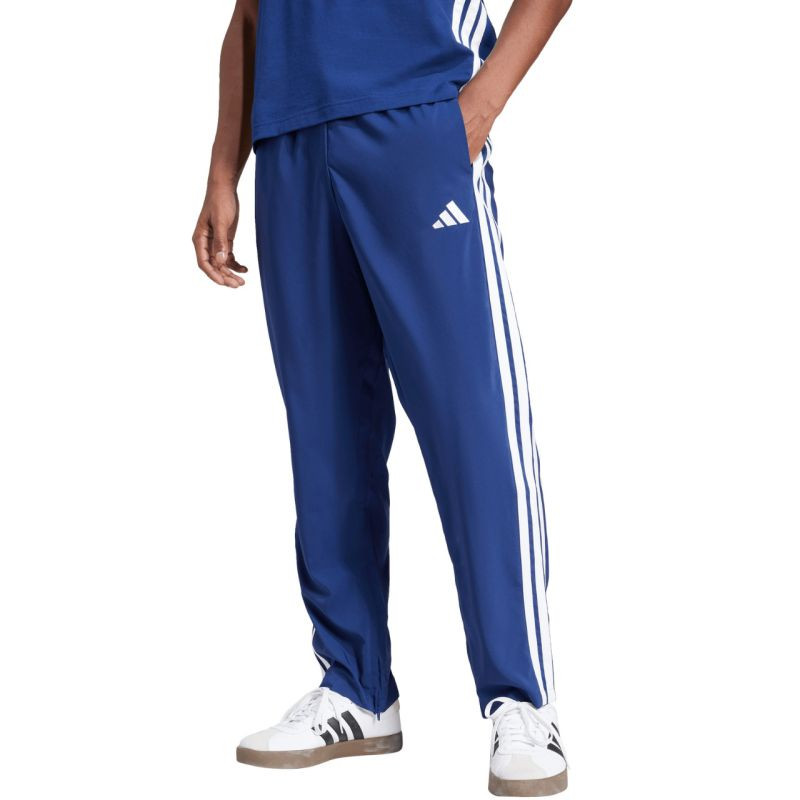 Pánské kalhoty adidas Essentials 3-Stripes Stanford Open Hem modré JE6400 m
