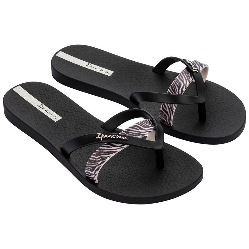 Ipanema Women's Kirei Fashion Pohodlné čierne žabky pre ženy na pláž 40