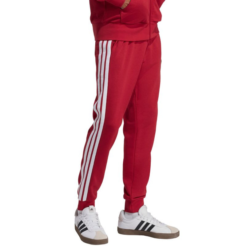 Pánské kalhoty adidas Essential 3-Stripes French Terry bordó KR2702 XL