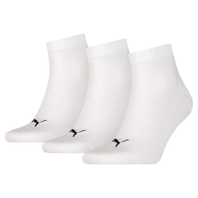 Unisex ponožky Quarter Plain 3Pack 906978 33 bílá - Puma Velikost: 35-38