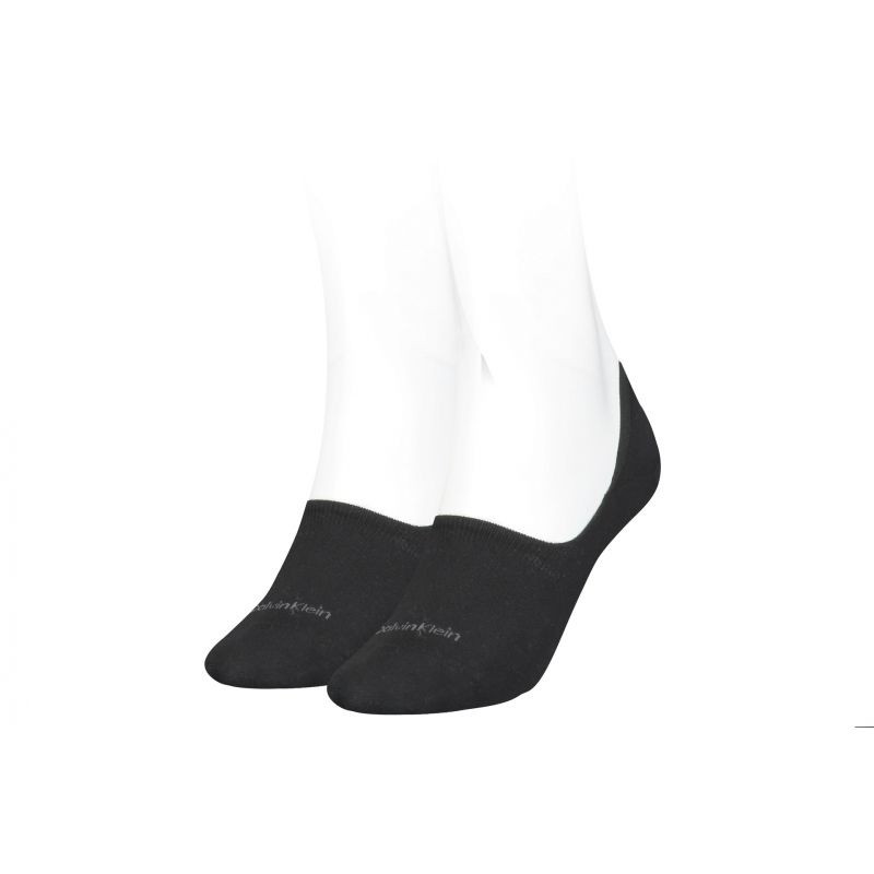 Levně Dámské ponožky W Footie Mid Cut 2P 701218771 001 - Calvin Klein 35-38