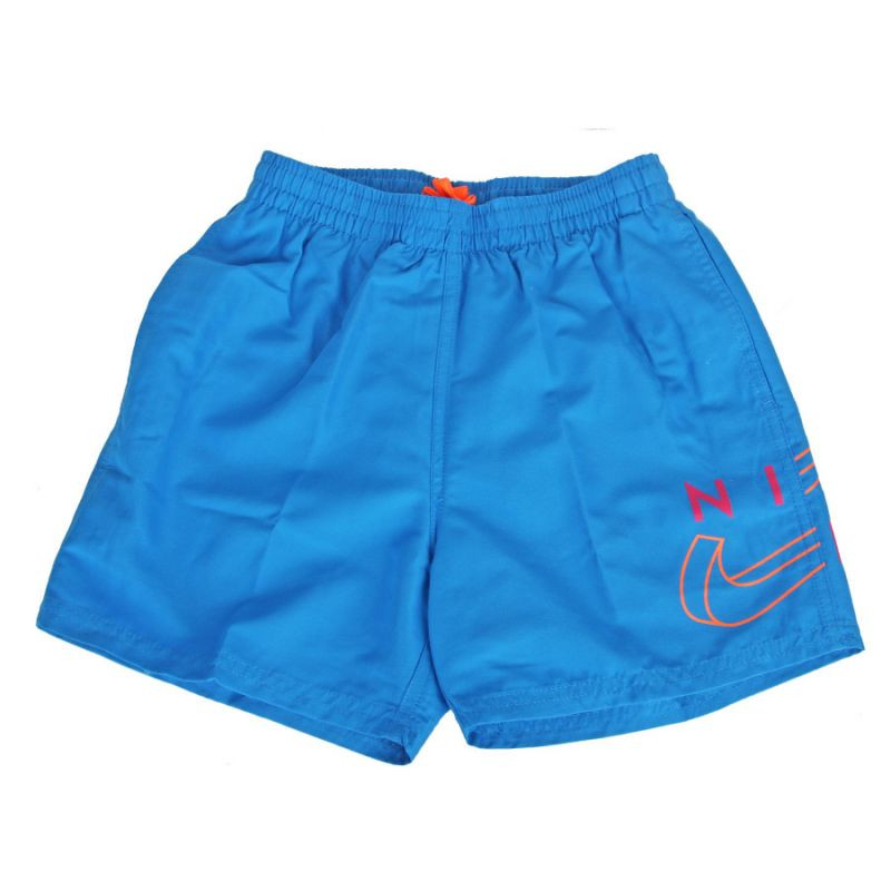 Chlapecké plavecké šortky Split Logo Lap 4" Jr NESSC786 458 - Nike S (128-137 cm)