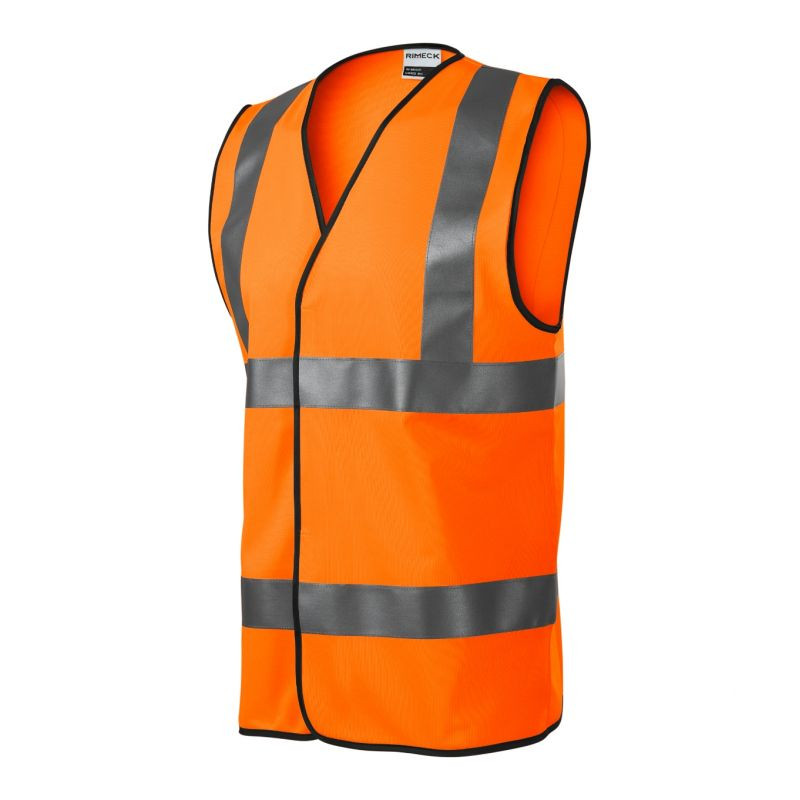 Unisex reflexná vesta HV Bright (fluorescenčná oranžová) M