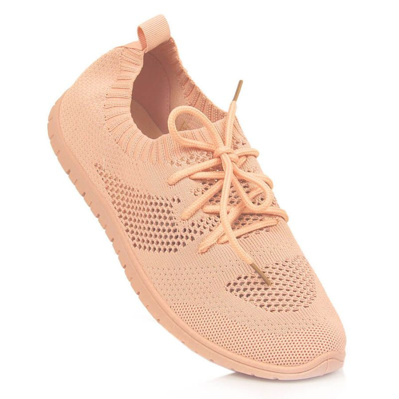 Novinky W EVE211D powder pink ažurová sportovní obuv 36