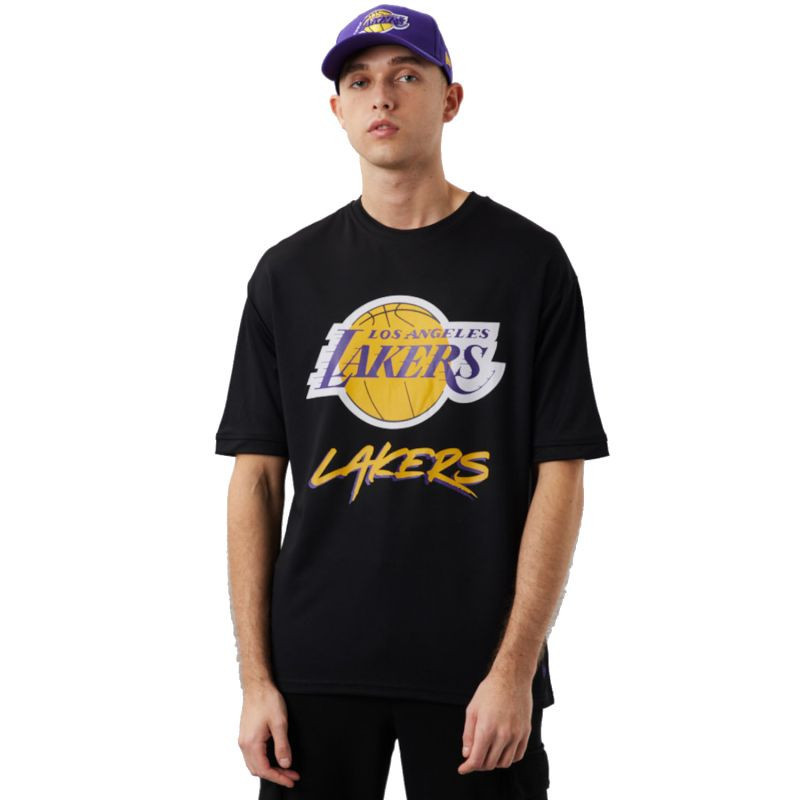 Pánské tričko NBA Los Angeles Lakers Script Mesh Tee M 60284737 - New Era XL