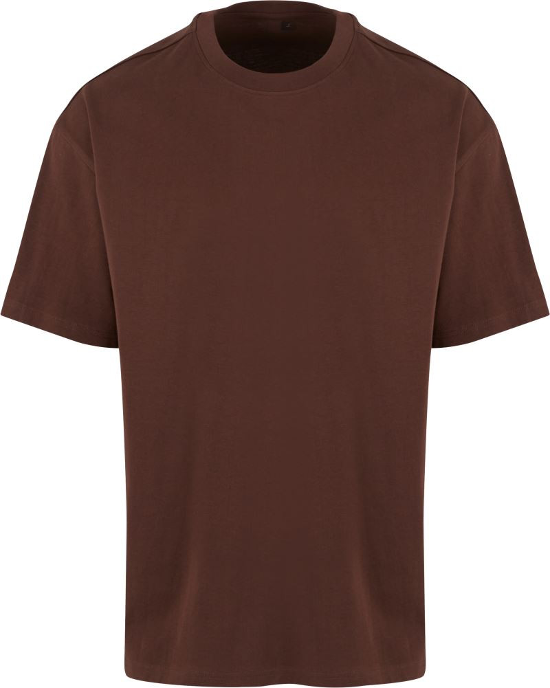 New Morning Studios NM 003 Unisex oversize tričko z těžké bavlny 57.0003 chocolate brown 5XL