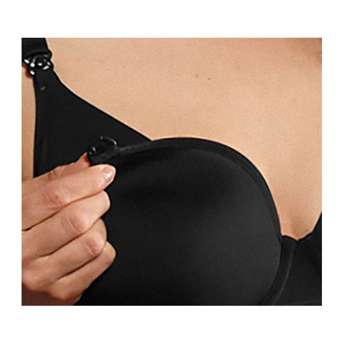 Miss Anita podprsenka na dojčenie s kosticami s dištančnou vložkou 5010 čierna - Anita Maternity 001 black 80I
