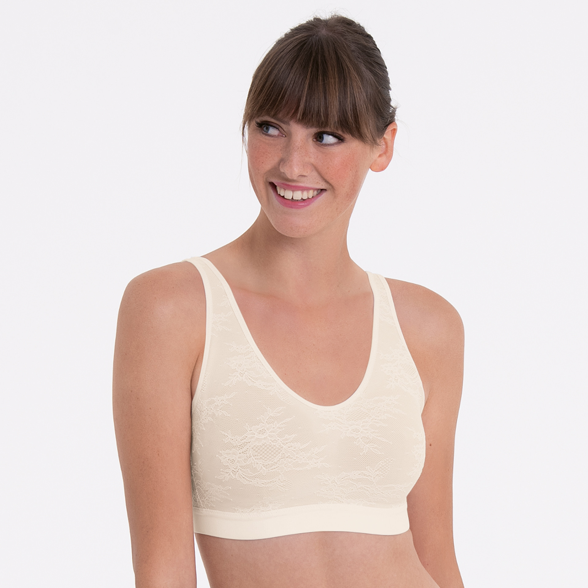 Essential Lace pooperační braletka s pěnovou výztuží 4700X crystal - Anita Care 612 crystal L