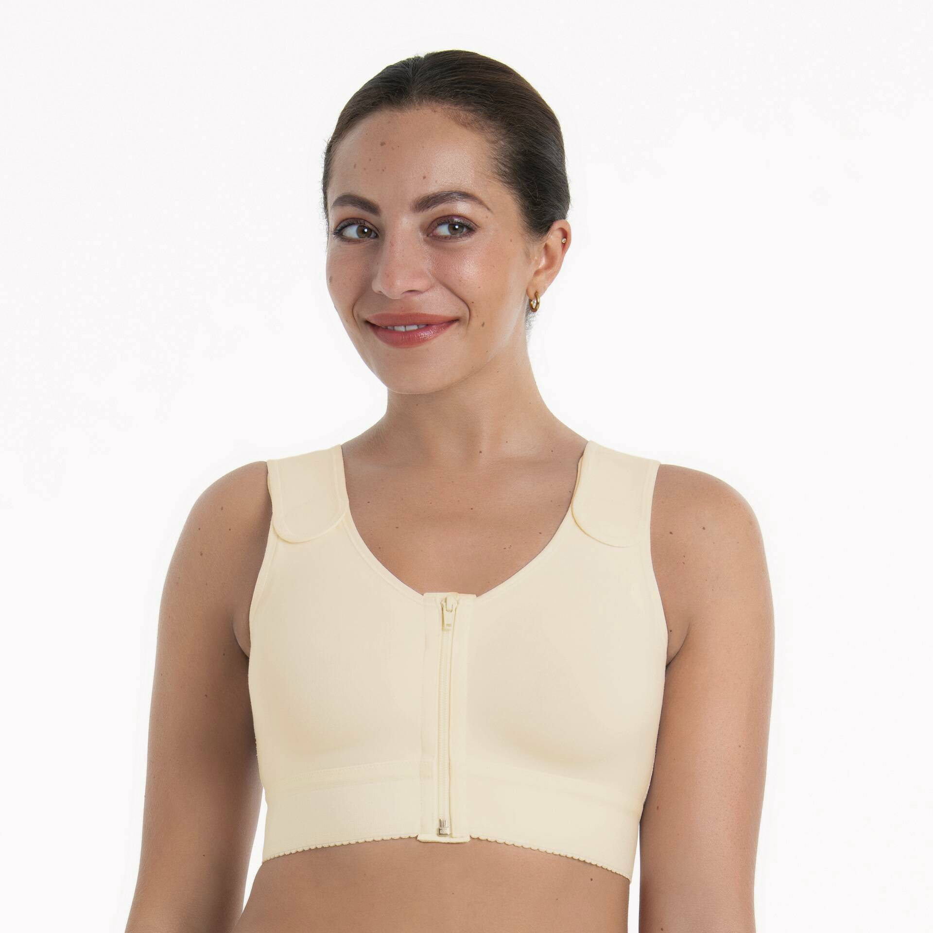 Kompresná podprsenka Valencia obojstranná, zapínanie vpredu 1194X champagne - Anita Care 047 champagne 90E