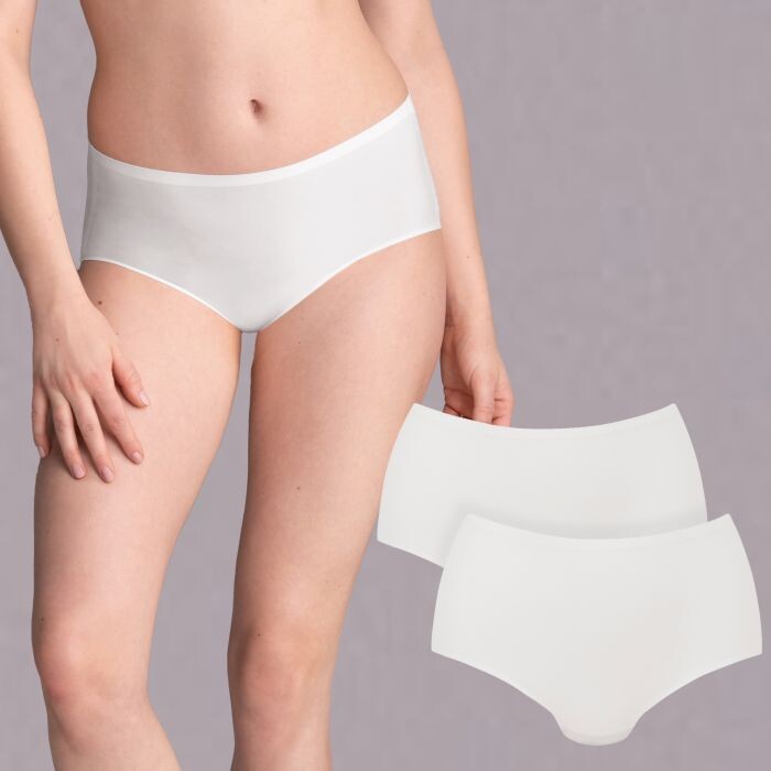 Kalhotky Essential Higher 2Pack 1343-2 white - Anita Classix 006 white L/XL