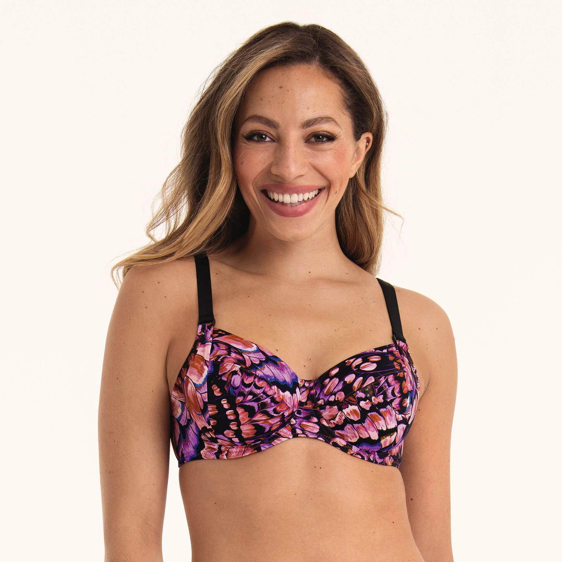 Style Smilla Top Bikini - vrchný diel 8444-1 rosewood - Anita Classix 767 rosewood 46F