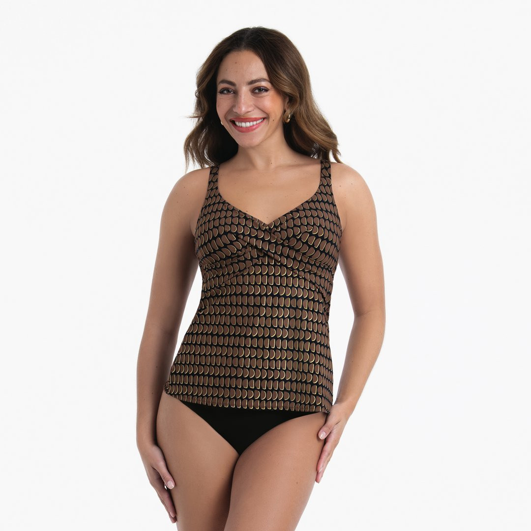 Style Maily Top tankiny - vrchný diel 8884-1 black - RosaFaia 001 black 44F