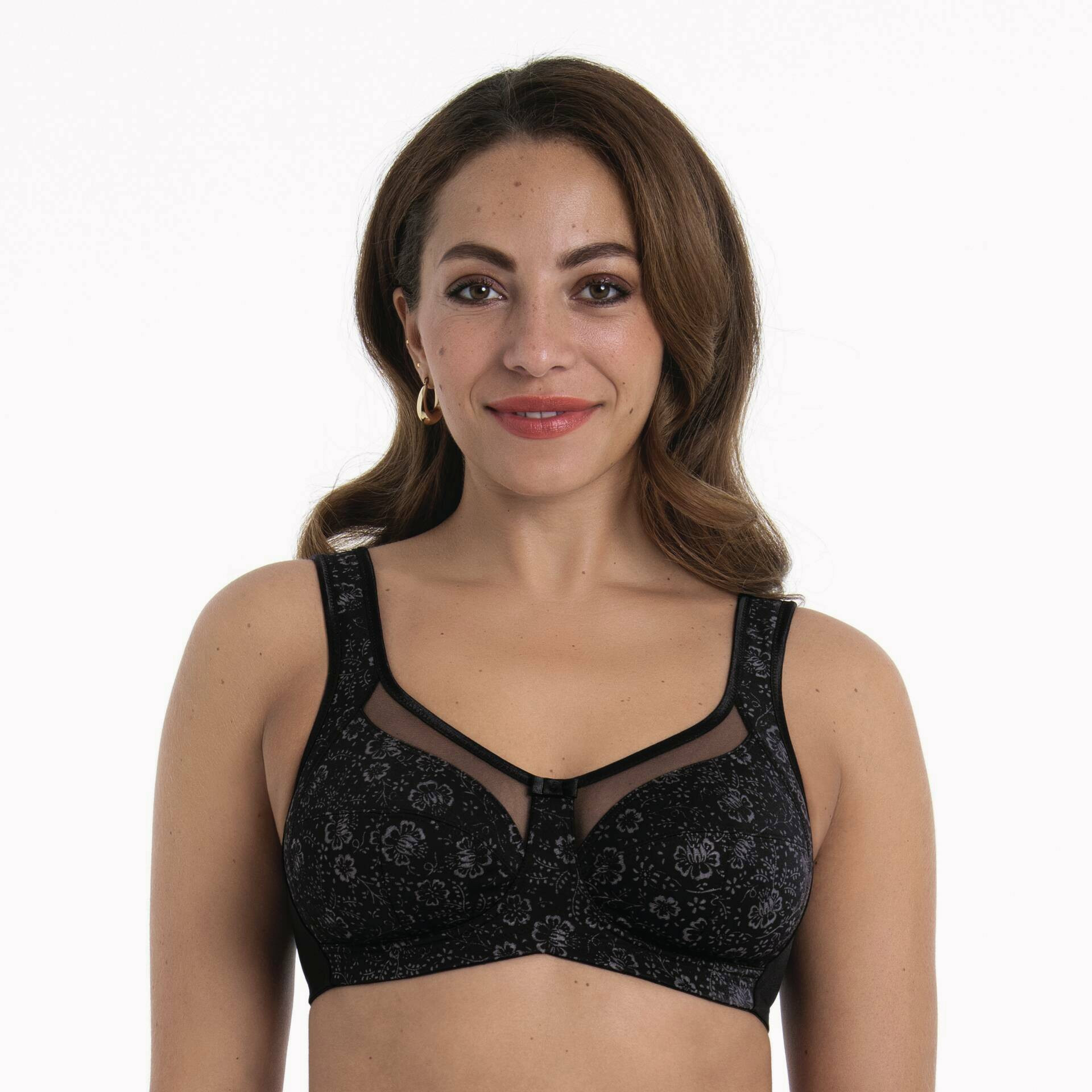 Pohodlná podprsenka Clara Art 5873 black/anthracite - Anita Classix 445 black/anthracite 120C