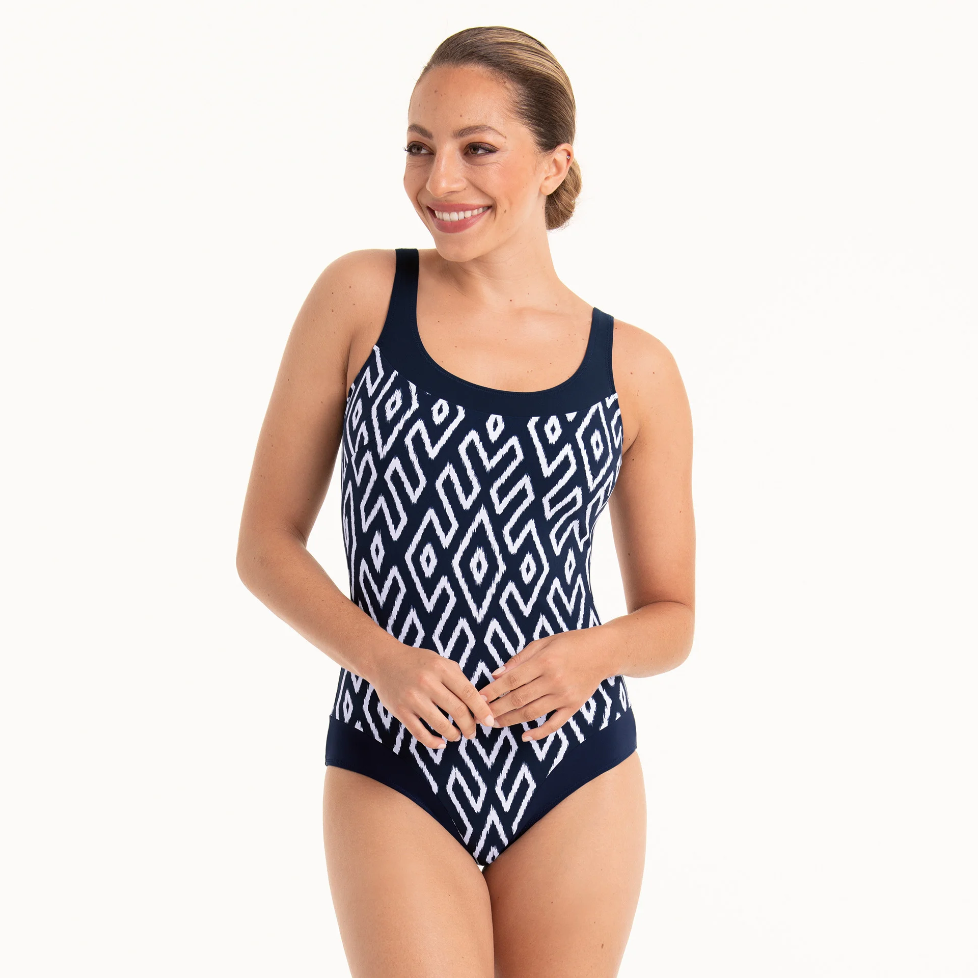 Štýl Stockholm Care Jednodielne plavky 6395 tmavomodré - Anita Care 321 dark blue 38C