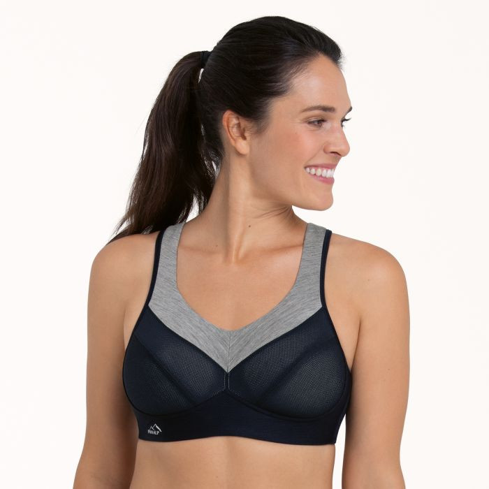 PanAlp wool sportovní podprsenka 5555 black/melange - Active 484 black/melange 70F