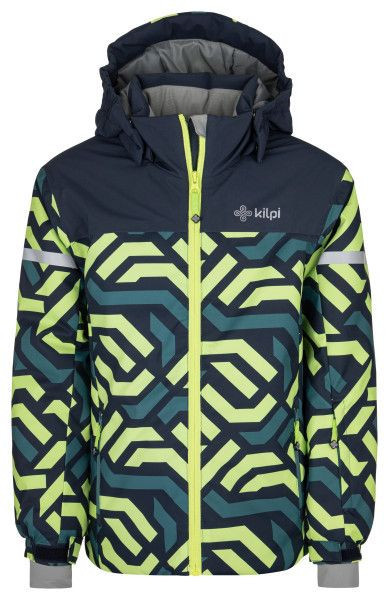 Chlapecká lyžařská bunda ATENI-JB Tmavě zelená - Kilpi 86