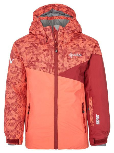 Dívčí lyžařská bunda Saara-jg tmavě červená - Kilpi 86