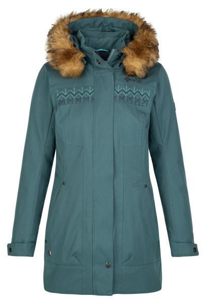 Dámský zimní kabát PERU-W Tmavě zelená - Kilpi 36