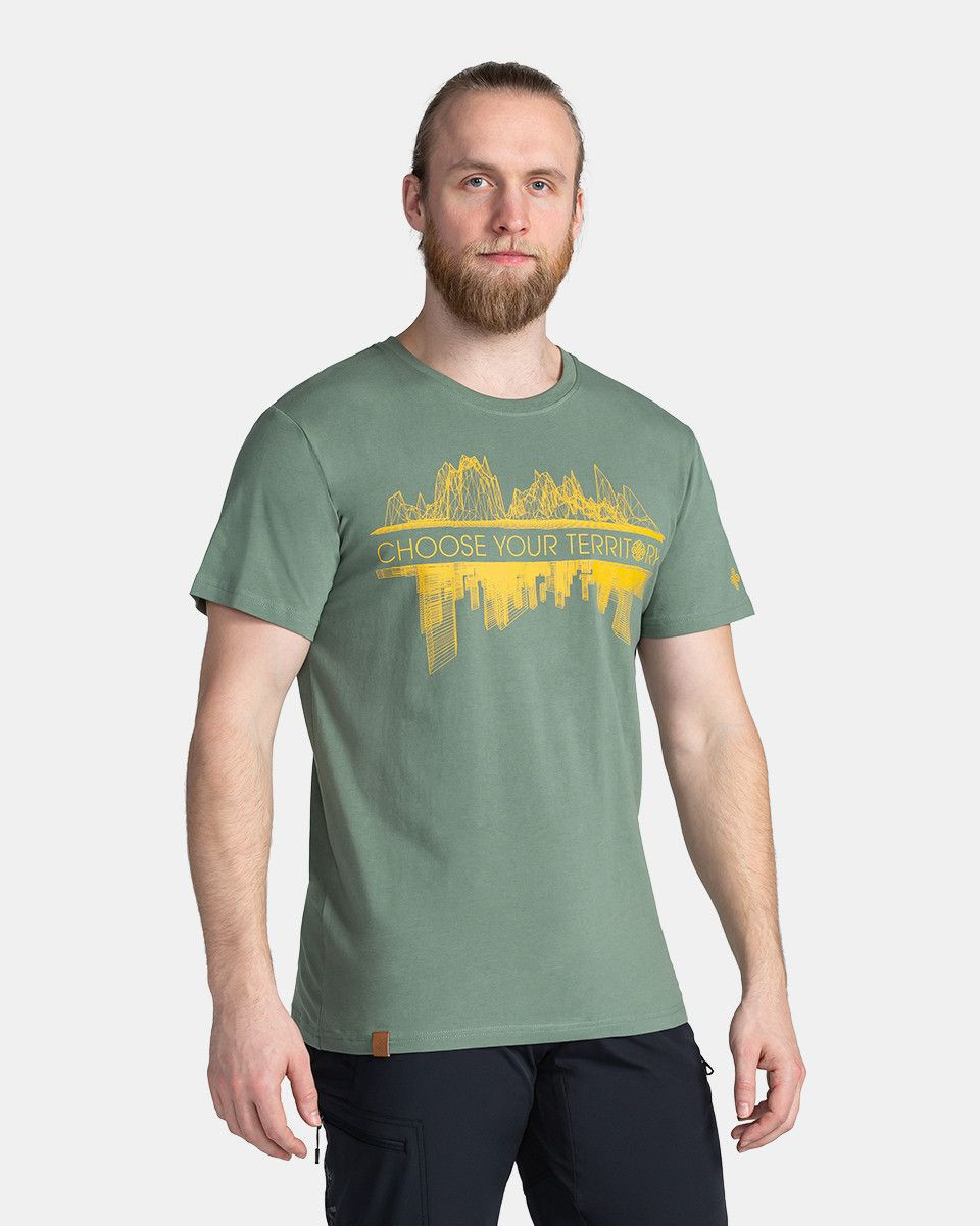 Pánské tričko CHOOSE M Tmavě zelená - Kilpi XXL