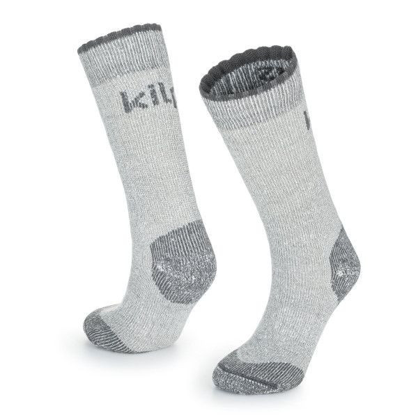 Vlněné ponožky LECCO-U Světle šedá - Kilpi 43