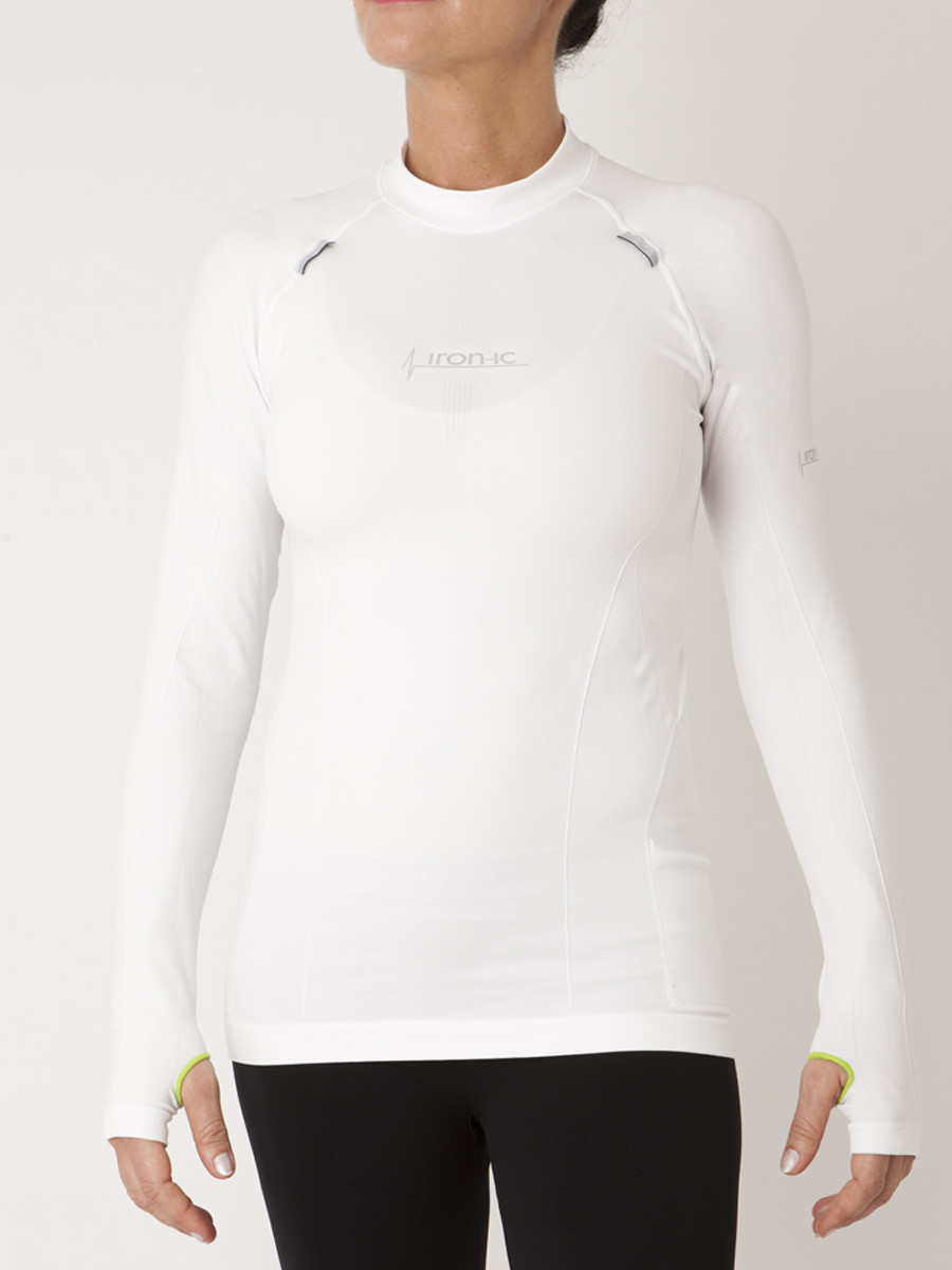 Unisex funkční tričko s dlouhým rukávem UP bílé Barva: Velikost: model 17964688 - IRON-IC Možnost: L