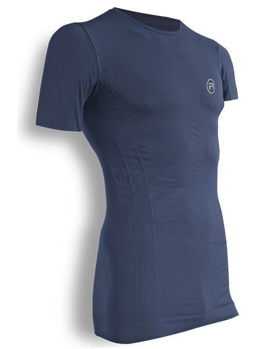 Pánské bezešvé triko krátký rukáv Active-Fit Barva: Modrá, Velikost: L/XL