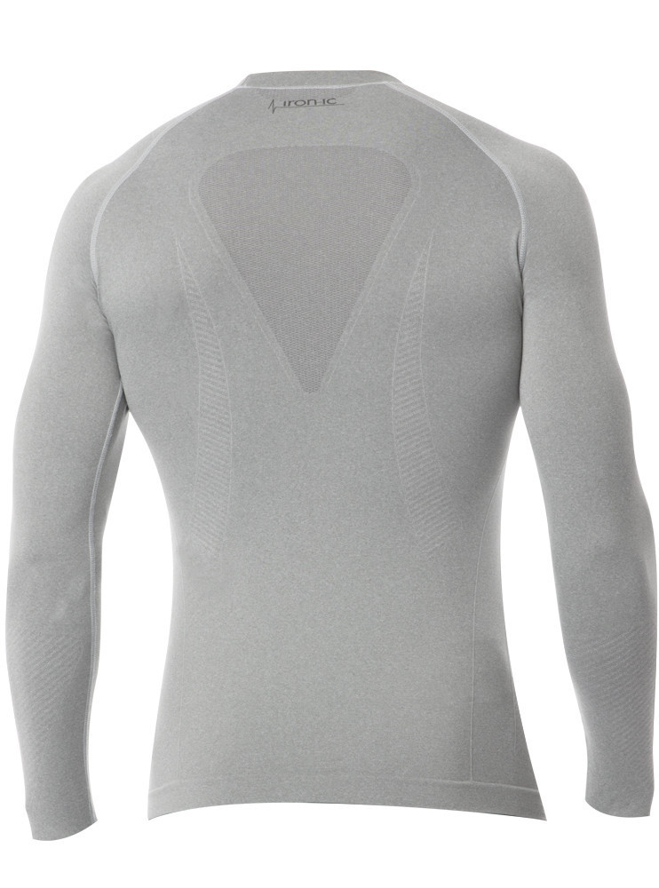 Pánské funkční tričko s dlouhým rukávem šedá Barva: model 15070697 Velikost: M/L - IRON-IC