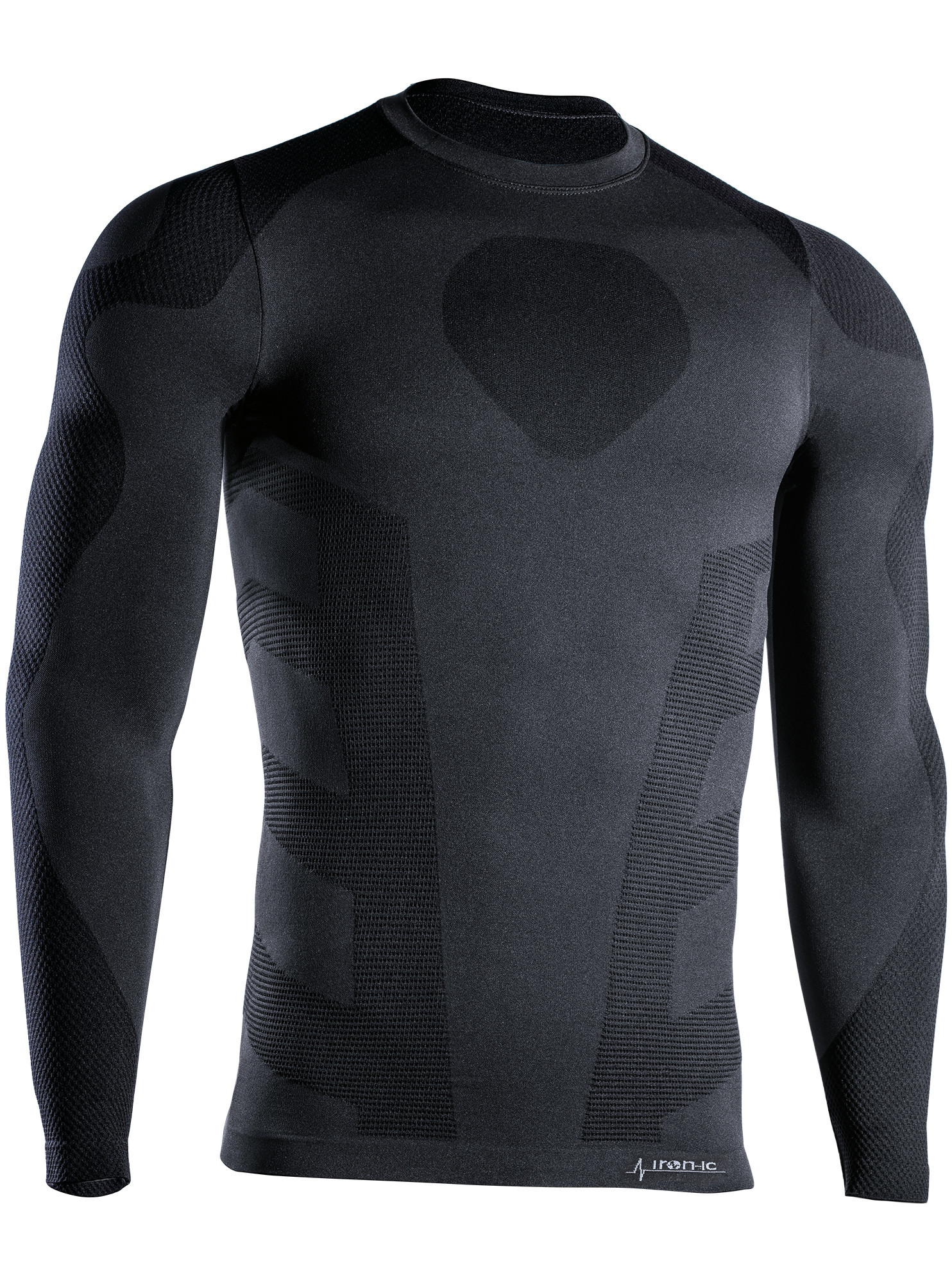 Pánské termo triko s dlouhým rukávem model 15131939 Barva: Černá, Velikost: XXL - IRON-IC