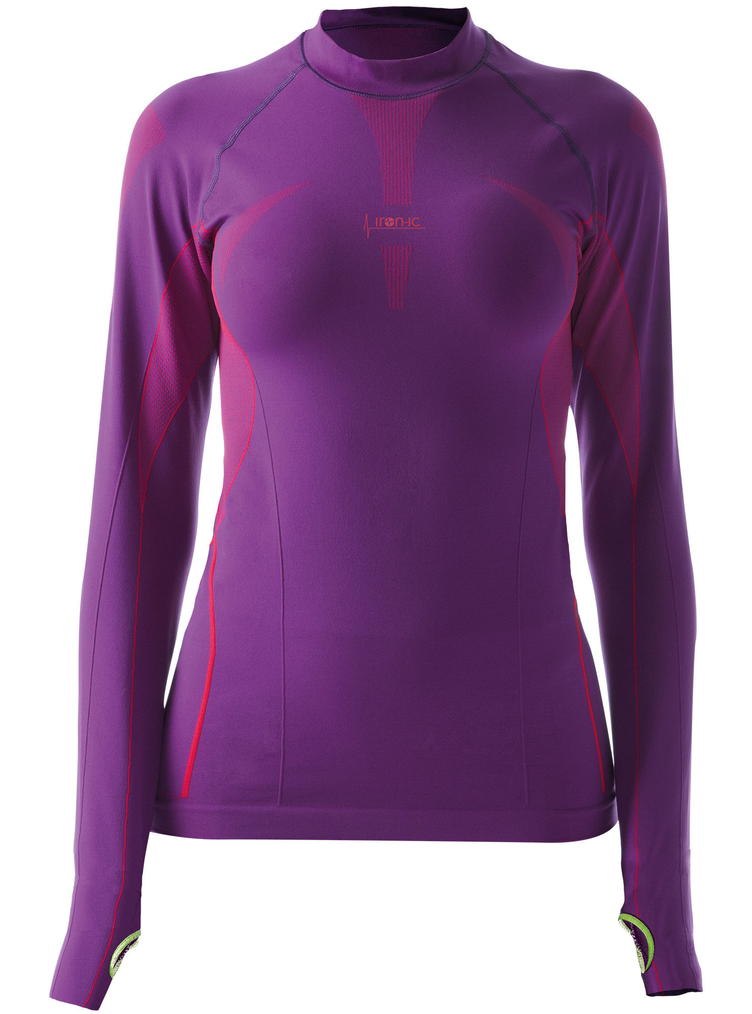Dámské sportovní tričko s dlouhým rukávem IRON-IC - fialová Barva: Violet NY, Velikost: M/L