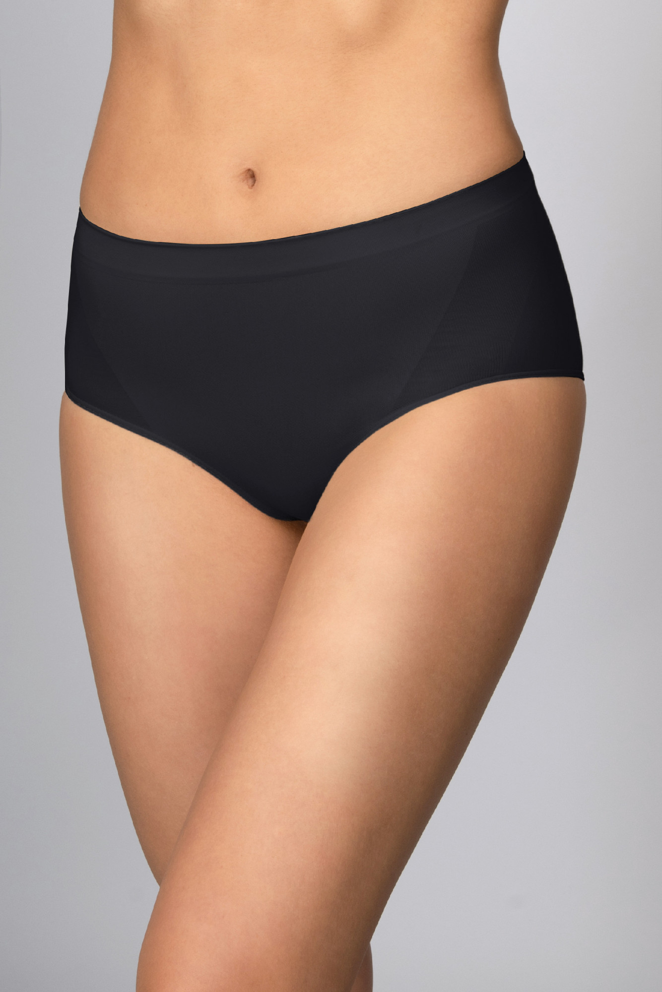 Kalhotky stahovací klasického střihu bezešvé Slip Bodyeffect Eco Barva: Černá, velikost L/XL