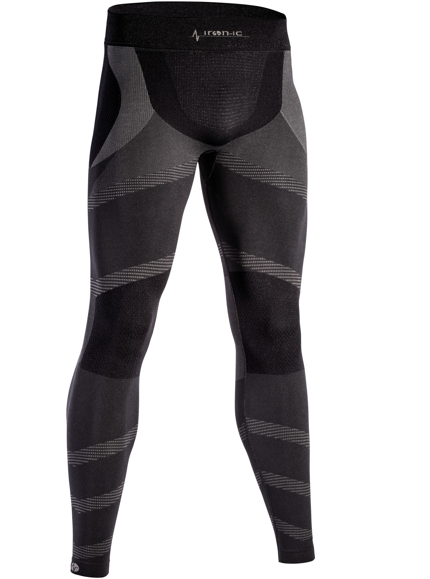 Dlouhé pánské funkční kalhoty model 15131914 Barva: Černá, Velikost: - IRON-IC Možnost: S/M