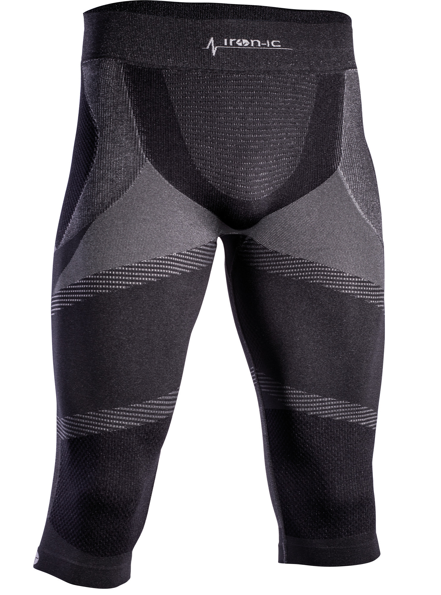 Pánske 3/4 funkčné nohavice IRON-IC - čierna Farba: Čierna, Veľkosť: XXL